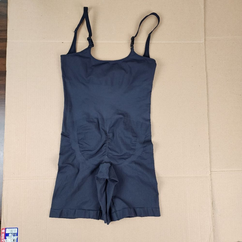 Maidenform Flexes Black Shape wear Stretch Jumpsuit Romper Size L - Picture 5 of 10